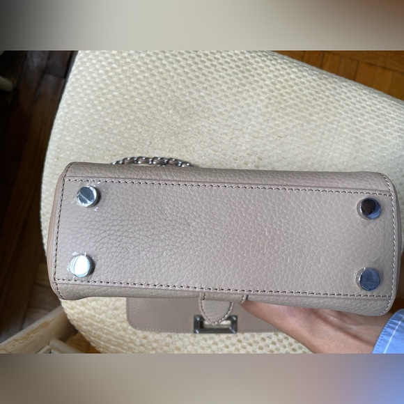 Aspinal of London Lottie Shoulder Bag in Soft Taupe Pebble - Picture 14 of 16